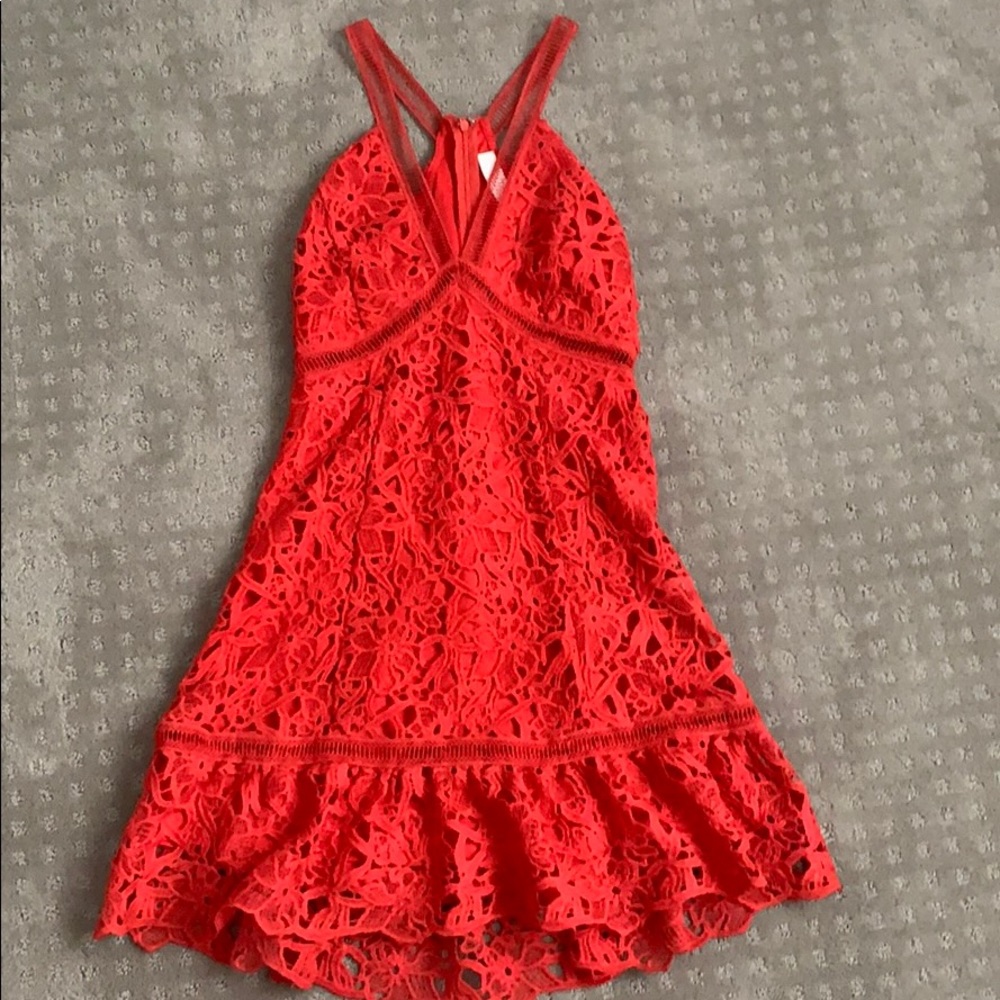 Coral Red Dress NORDSTROM (ASTR The Label)